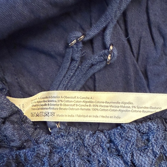 NWT Free People Midnight Blue Lace Bralette - Picture 5 of 6